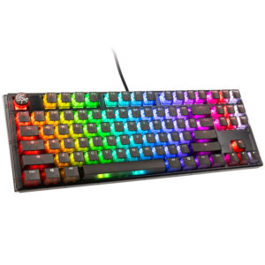 Ducky One 3 Aura Black TKL žaidimų klaviatūra, RGB LED - Kailh Jellyfish Y US išdėstymas
