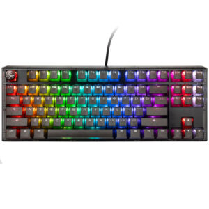 Ducky One 3 Aura Black TKL žaidimų klaviatūra, RGB LED - Gateron Baby Kangaroo US išdėstymas - Image 2