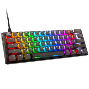 Ducky One 3 Aura Black Mini žaidimų klaviatūra, RGB LED - Kailh Jellyfish Y US išdėstymas
