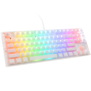 Ducky One 3 Aura White TKL žaidimų klaviatūra RGB LED - MX-Speed-Silver US išdėstymas