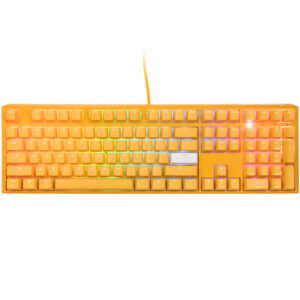 Ducky One 3 Yellow žaidimų klaviatūra, RGB LED - MX-Black US išdėstymas - Image 2