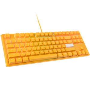 Ducky One 3 Yellow TKL žaidimų klaviatūra, RGB LED - MX-Black US išdėstymas