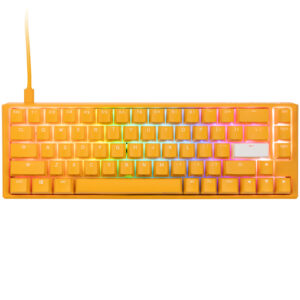 Ducky One 3 Yellow SF žaidimų klaviatūra, RGB LED - MX-Blue US išdėstymas - Image 2