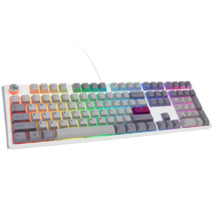 Ducky One 3 Mist Grey žaidimų klaviatūra, RGB LED - MX-Red US išdėstymas