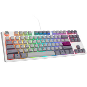 Ducky One 3 Mist Grey TKL žaidimų klaviatūra, RGB LED - MX-Speed-Silver US išdėstymas