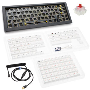 Ducky Outlaw 65 žaidimų klaviatūra, Barebone - black ISO išdėstymas