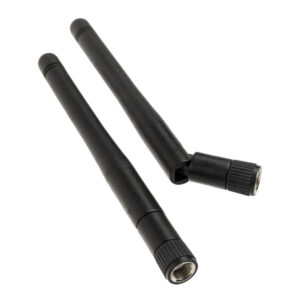 Akasa Omni-Directional Tri-Band WiFi Antenna - 2 Pack, Black - Image 1