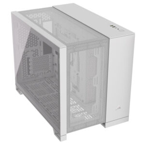Corsair 2500D Airflow Micro-ATX kompiuterio korpusas, Tempered Glass - baltos spalvos - Image 2