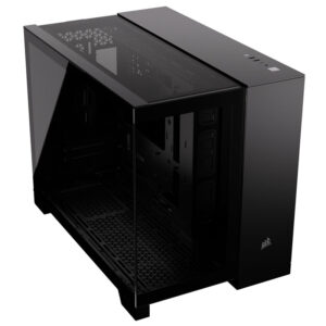 Corsair 2500X Micro-ATX kompiuterio korpusas, Tempered Glass - juodos spalvos - Image 2