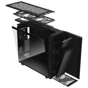 Fractal Design Define 7 XL Black Dark TG Full Tower - Dark Tempered Glass, Silent, juodos spalvos - Image 2
