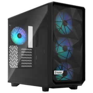 Fractal Design Meshify 2 Lite RGB Midi-Tower Light Tint, Tempered Glass, juodos spalvos