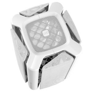 Geometric Future M2 THE ARK kompiuterio korpusas, Mesh - baltos spalvos - Image 2