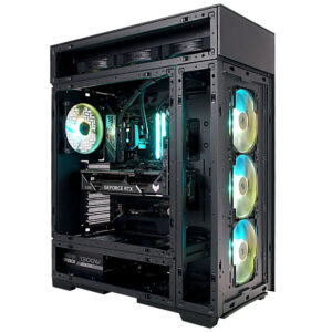 InWin Modfree Deluxe Big-Tower Tempered Glass - juodos spalvos - Image 2