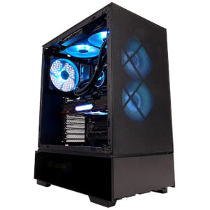 InWin Modfree Base Big-Tower Tempered Glass - juodos spalvos - Image 2