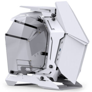 Jonsbo MOD3 Mini Micro-ATX Tower Showcase, Tempered Glass - baltos spalvos