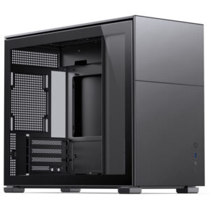 Jonsbo D31 Micro-ATX kompiuterio korpusas, Tempered Glass - juodos spalvos