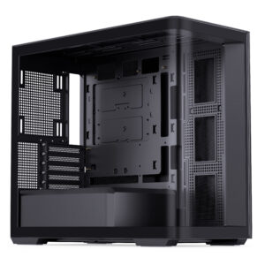 Jonsbo D300 Midi-Tower, mATX, 270 Grad, Tempered Glass - juodos spalvos