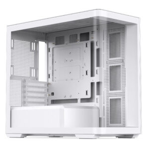 Jonsbo D300 Midi-Tower, 270 Grad, Tempered Glass - baltos spalvos