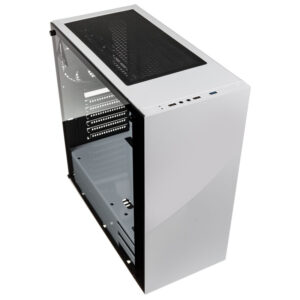 Kolink Stronghold Midi-Tower, Tempered Glass - baltos spalvos - Image 2