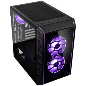 Kolink Citadel Glass SE ARGB Micro-ATX kompiuterio korpusas  - juodos spalvos - Image 2
