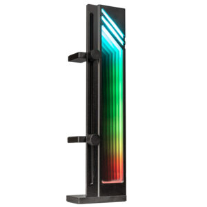 Kolink Core Pro Aluminum Infinity Mirror GPU Support - juodos spalvos
