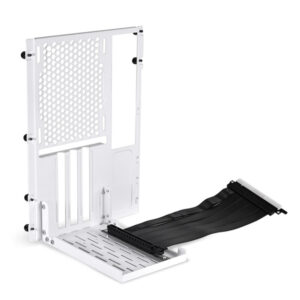 Lian Li O11DMINI-1W-4 Mini Riser Card + PCI slot bracket - PCIe 4.0, 200mm, baltos spalvos