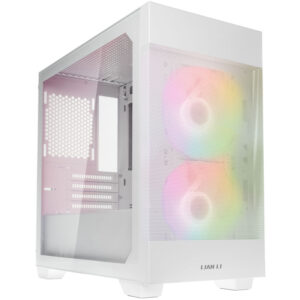Lian Li LANCOOL 205M Mesh Micro-ATX kompiuterio korpusas, Tempered Glass - baltos spalvos