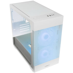 Lian Li LANCOOL 205M Mesh Micro-ATX kompiuterio korpusas, Tempered Glass - baltos spalvos - Image 2