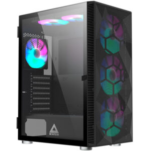 Montech X3 Mesh Midi-Tower, RGB, Tempered Glass - juodos spalvos