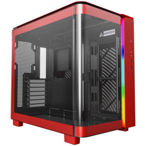 Montech KING 95 Midi-Tower, Tempered Glass, ARGB - raudonos spalvos