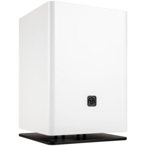 HGC Osmi 3.1 Aluminium Mini-ITX kompiuterio korpusas - baltos spalvos