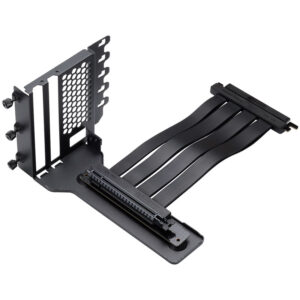 PHANTEKS Vertical GPU Bracket II + PCI-E 4.0 x16 riser ribbon cable, 22 cm - juodos spalvos
