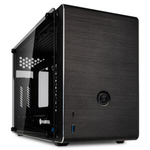 Raijintek Ophion Mini-ITX kompiuterio korpusas, Tempered Glass - juodos spalvos