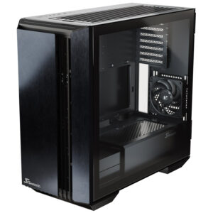 Seasonic SYNCRO Q704 kompiuterio korpusas, Mid Tower + SYNCRO DGC-750 Gold Power Supply - juodos spalvos - Image 2