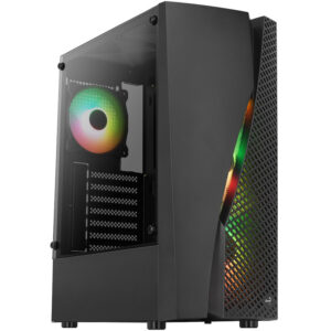 Aerocool Wave v3 Midi-Tower - juodos spalvos Window