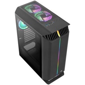Aerocool Gladiator Duo Midi-Tower - juodos spalvos Window - Image 2