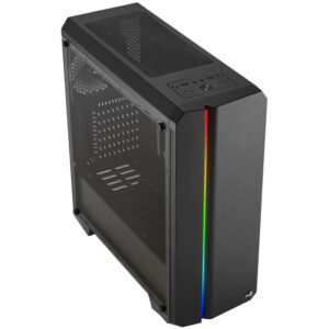 Aerocool Genesis ARGB V1 Midi-Tower, Acryglas - juodos spalvos - Image 2