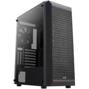 Aerocool Beam-G-BK-v1 Midi-Tower, Tempered Glass - juodos spalvos