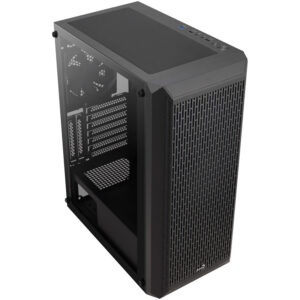 Aerocool Beam-G-BK-v1 Midi-Tower, Tempered Glass - juodos spalvos - Image 2