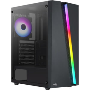 Aerocool Blade V1 Midi-Tower, Tempered Glass - juodos spalvos