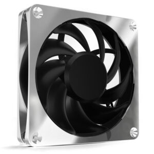 Alphacool Apex Stealth Metall korpuso ventiliatorius 120 mm, 2.000 U/min - chrome