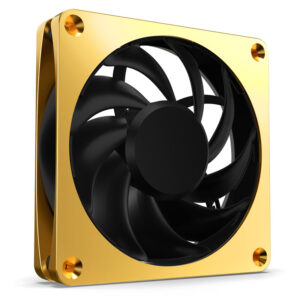 Alphacool Apex Stealth Metall Power korpuso ventiliatorius 120 mm, 3.000 U/min  - gold