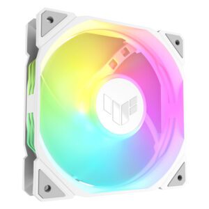 ASUS TUF Gaming TR120 Reverse, PWM ARGB korpuso ventiliatorius - 120mm, baltos spalvos
