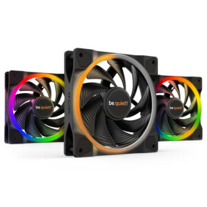 be quiet! Light Wings ARGB PWM korpuso ventiliatorius Triple Pack - 120mm, juodos spalvos, High Speed