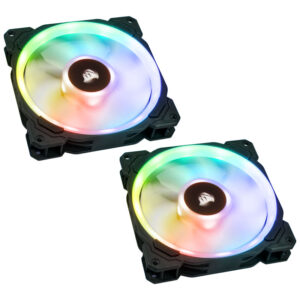Corsair LL140 Node PRO High Performance PWM korpuso ventiliatorius (RGB), Twin Pack su valdikliu- 140mm