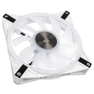 Corsair iCUE QL140 RGB PWM korpuso ventiliatorius - 140mm, baltos spalvos - Image 2