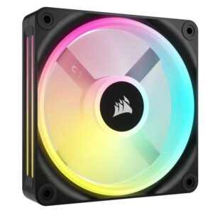 Corsair iCUE LINK QX120 RGB Series, PWM korpuso ventiliatorius - 120mm, juodos spalvos