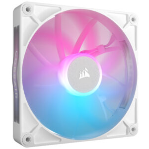 Corsair iCUE LINK RX140 RGB Series, PWM korpuso ventiliatorius - 140mm, baltos spalvos