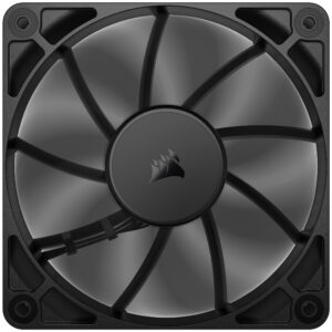 Corsair RS Series 120, PWM korpuso ventiliatorius - 120mm, juodos spalvos - Image 2
