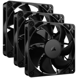 Corsair RS Series 120, PWM korpuso ventiliatorius 3er Pack - 120mm, juodos spalvos